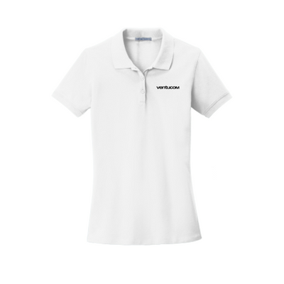Ventucom - Port Authority - Ladies EZCotton Polo - White