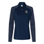 Troupe6029 - Women's Stripe Block Quarter-Zip Pullover