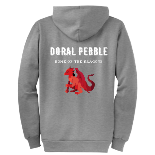 DoralPebble - Port & Company Classic Full-Zip Hooded Sweatshirt