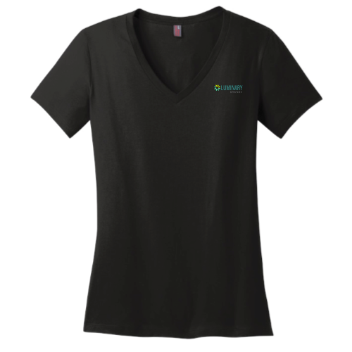 LuminaryBrands - District Made Ladies Perfect Weight V-Neck Tee
