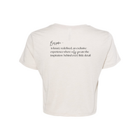 BespokeBeautyLoft - Ladies' Flowy Cropped T-Shirt