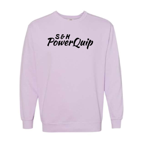 S&HPowerquip - Pigment-Dyed Crewneck Sweatshirt