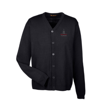 PinkertonIT - Men's Pilbloc V-Neck Button Cardigan Sweater - v1