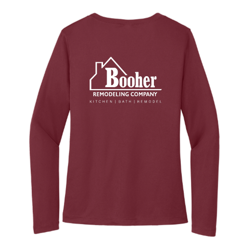 BooherRemodelingCompany - Sport Tek Ladies Long Sleeve V Neck Competitor Tee