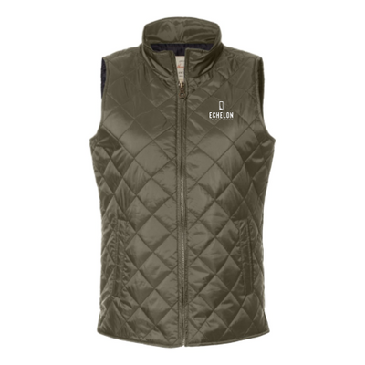 EchelonAD - Women's Vintage Diamond Quilted Vest