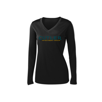 CutlerIG Sport Tek Ladies Long Sleeve V Neck Competitor Tee
