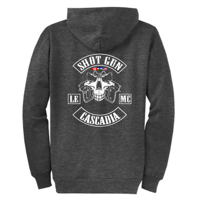 ShotGunLawEnforcementMC -  Port & Company Classic Full-Zip Hooded Sweatshirt V9 "Cascadia"