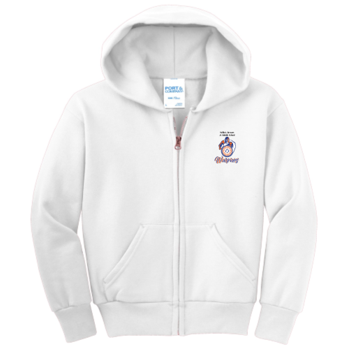WillieBrownJr.MiddleSchool - Port & Company Youth Full-Zip Hooded Sweatshirt