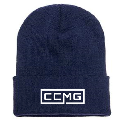 ClaimsandConstructionManagementCompany - Cuffed Knit Beanie Blue