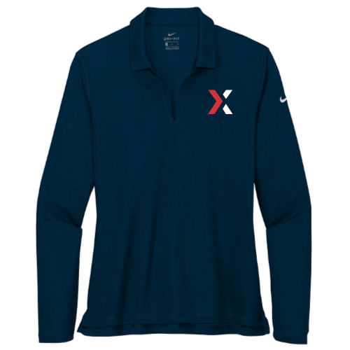 Lotlinx - Nike Ladies Dri-FIT Micro Pique 2.0 Long Sleeve Polo v1