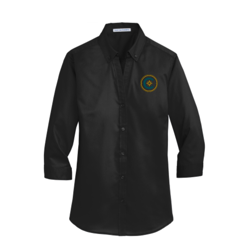 Cutler Port Authority Ladies 3/4-Sleeve SuperPro Twill Shirt