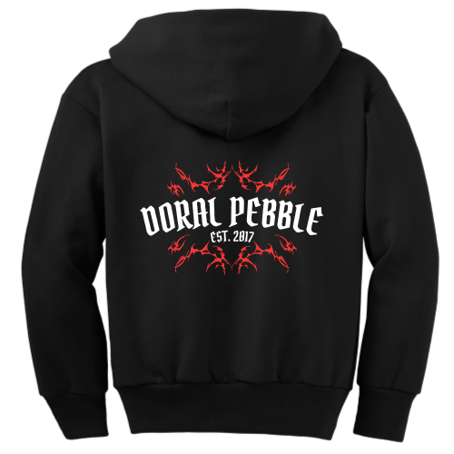 DoralPebble - Port & Company Youth Full-Zip Hooded Sweatshirt