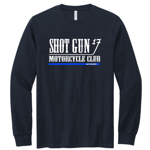 ShotGunLawEnforcementMC - Volunteer Knitwear Chore Long Sleeve Tee USA-Made V5 "Law Enforcement"