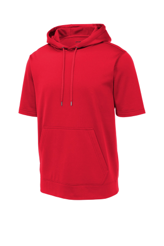 Sport-Tek Sport-Wick Fleece Short Sleeve Hooded Pullover