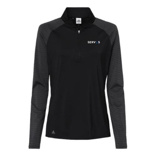 Servos.io -Women's Stripe Block Quarter-Zip Pullover