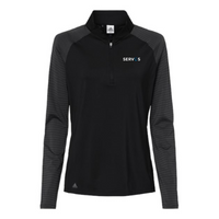Servos.io -Women's Stripe Block Quarter-Zip Pullover