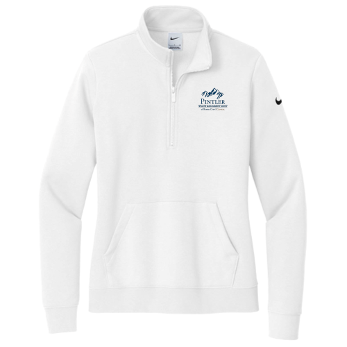 PintlerWMG - Nike Ladies Club Fleece Sleeve Swoosh 1/2-Zip v2