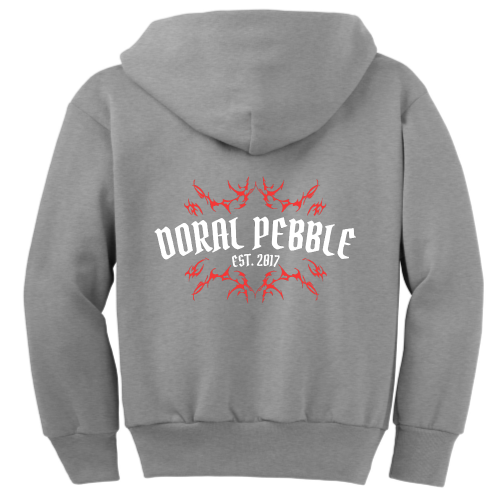 DoralPebble - Port & Company Youth Full-Zip Hooded Sweatshirt