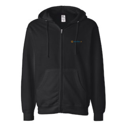 detections.ai - Unisex Midweight Full-Zip Hooded Sweatshirt