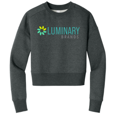 LuminaryBrands - District Women's Perfect Weight Fleece Cropped Crew