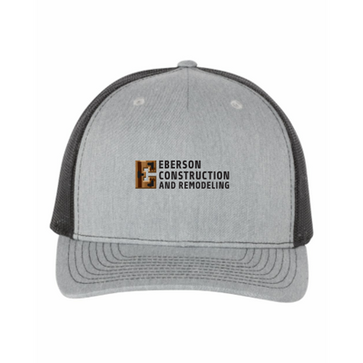 EbersonConstruction - Trucker Cap 112 - Grey Black
