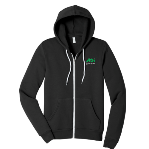 AOI - Unisex Sponge Fleece Full-Zip Hooded Sweatshirt