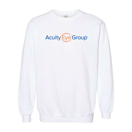 AcuityEyeGroup - Pigment-Dyed Crewneck Sweatshirt - Printed