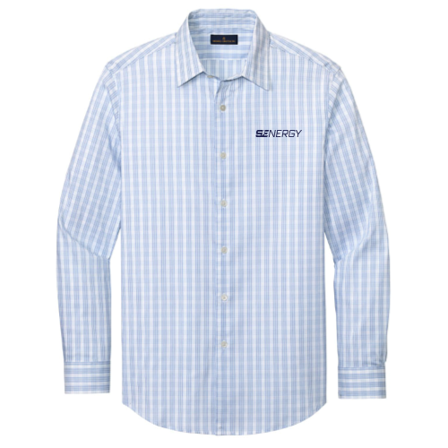 SENERGY -BrooksBrothers - Men's Tech Stretch Pattern Shirt - Light