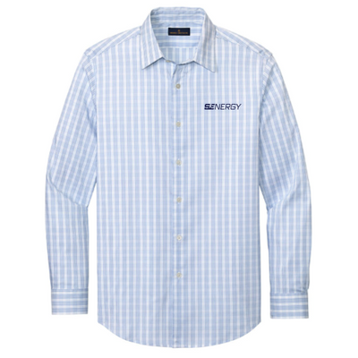 SENERGY -BrooksBrothers Men's Tech Stretch Pattern Shirt v2