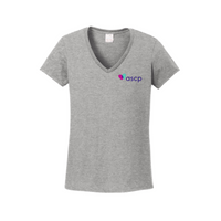 ASCP - Gildan Ladies Heavy Cotton 100% Cotton V-Neck T-Shirt