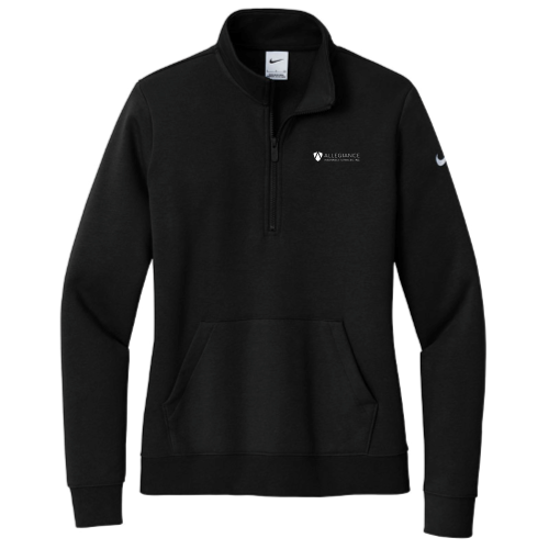 Allegiance  - Nike Ladies Club Fleece Sleeve Swoosh 1/2-Zip