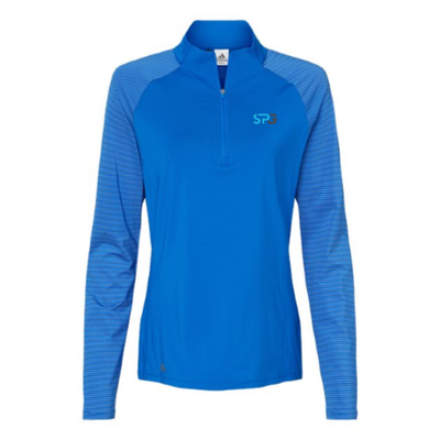 SharedPractices - Women's Stripe Block Quarter-Zip Pullover