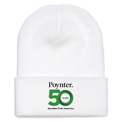 Poynter - Cuffed Knit Beanie - White