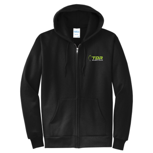 TDRElectric -Port & Company Classic Full-Zip Hooded Sweatshirt