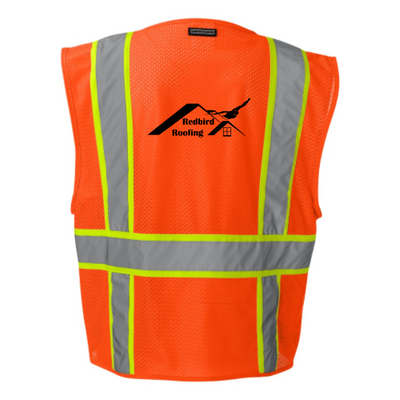 RedbirdRoofing - Solid Front Vest with Mesh Back