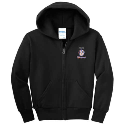 WillieBrownJr.MiddleSchool - Port & Company Youth Full-Zip Hooded Sweatshirt