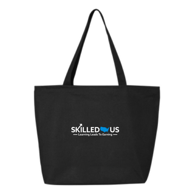SkilledUS - 24.5L Canvas Zippered Tote v1