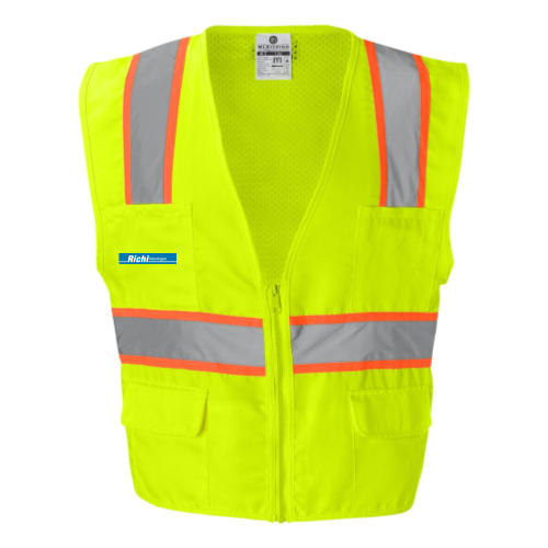 Richi Weiningen - Solid Front Safety Vest With Mesh Back