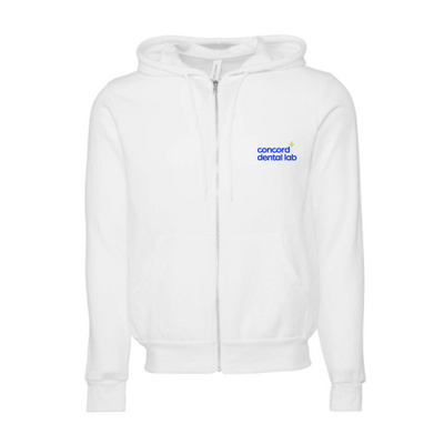 ConcordDental Unisex Sponge Fleece Full-Zip Hooded