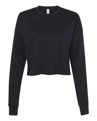 Embroidered Ladies' Cropped Fleece Crew