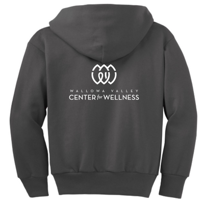 WVCenterForWellness - Youth Full Zip Hooded Sweatshirt