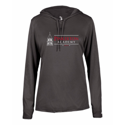 PinkertonAcademy - B-Core L/S Women's Hood Tee