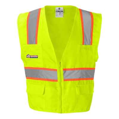 HomeRunPlumbing - Solid Front Safety Vest With Mesh Back