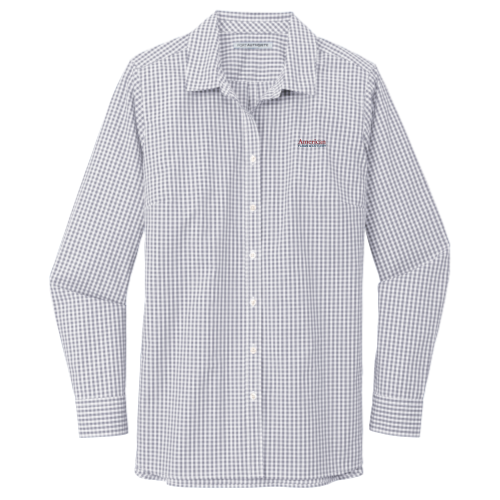 American Flags and Cutlery -  Port Authority Ladies Broadcloth Gingham Easy Care Shirt v1