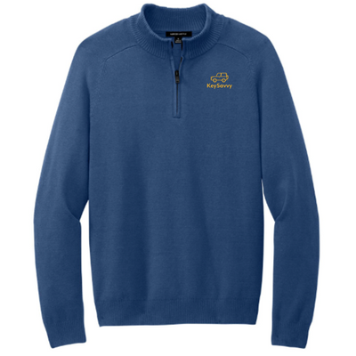 KeySavvy - MercerMettle - Men's Quarter-Zip Sweater