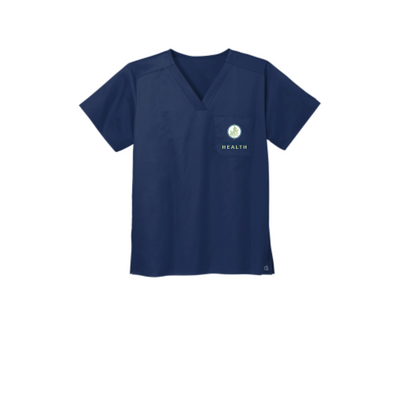 OakOrchard2 - WonderWink - Unisex WorkFlex Chest Pocket V-Neck Top v1