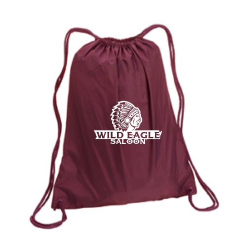 WildEagleSaloon - Large Drawstring Backpack