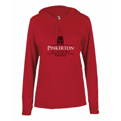 Pinkerton Finance - B-Core L/S Women's Hood Tee