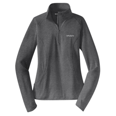 WhaleTV - Sport-Tek Ladies Sport-Wick Stretch 1/2-Zip Pullover