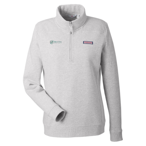 Brickvine - Vineyard Vines K002795 Women's Q-Zip - Grey / Blue / Navy